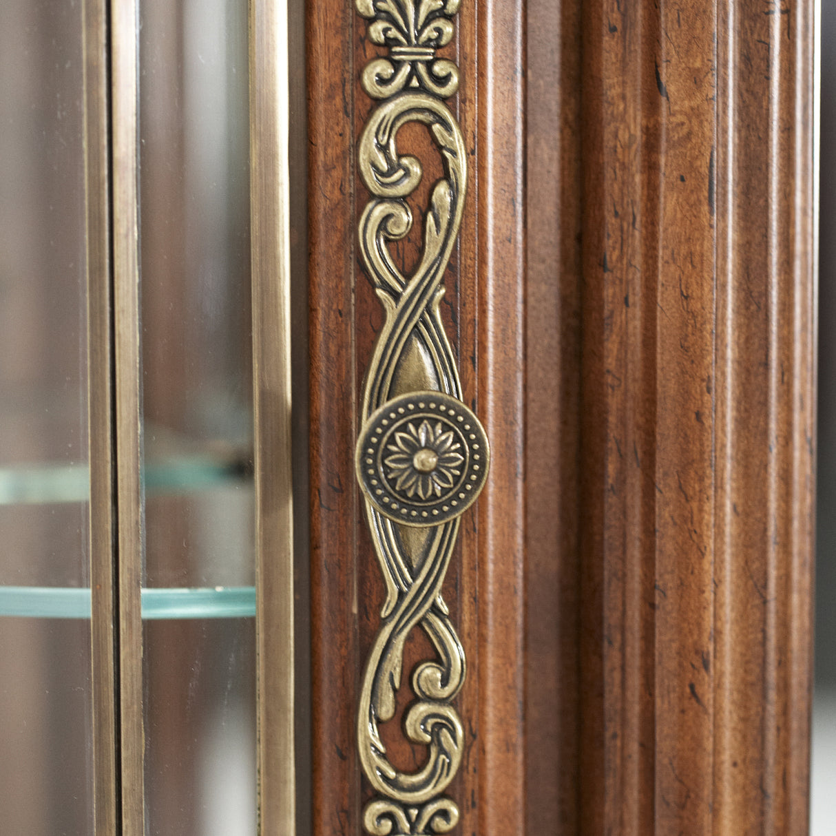 Villa Valencia Classic Chestnut Dresser Mirror from Michael Amini - Luna Furniture