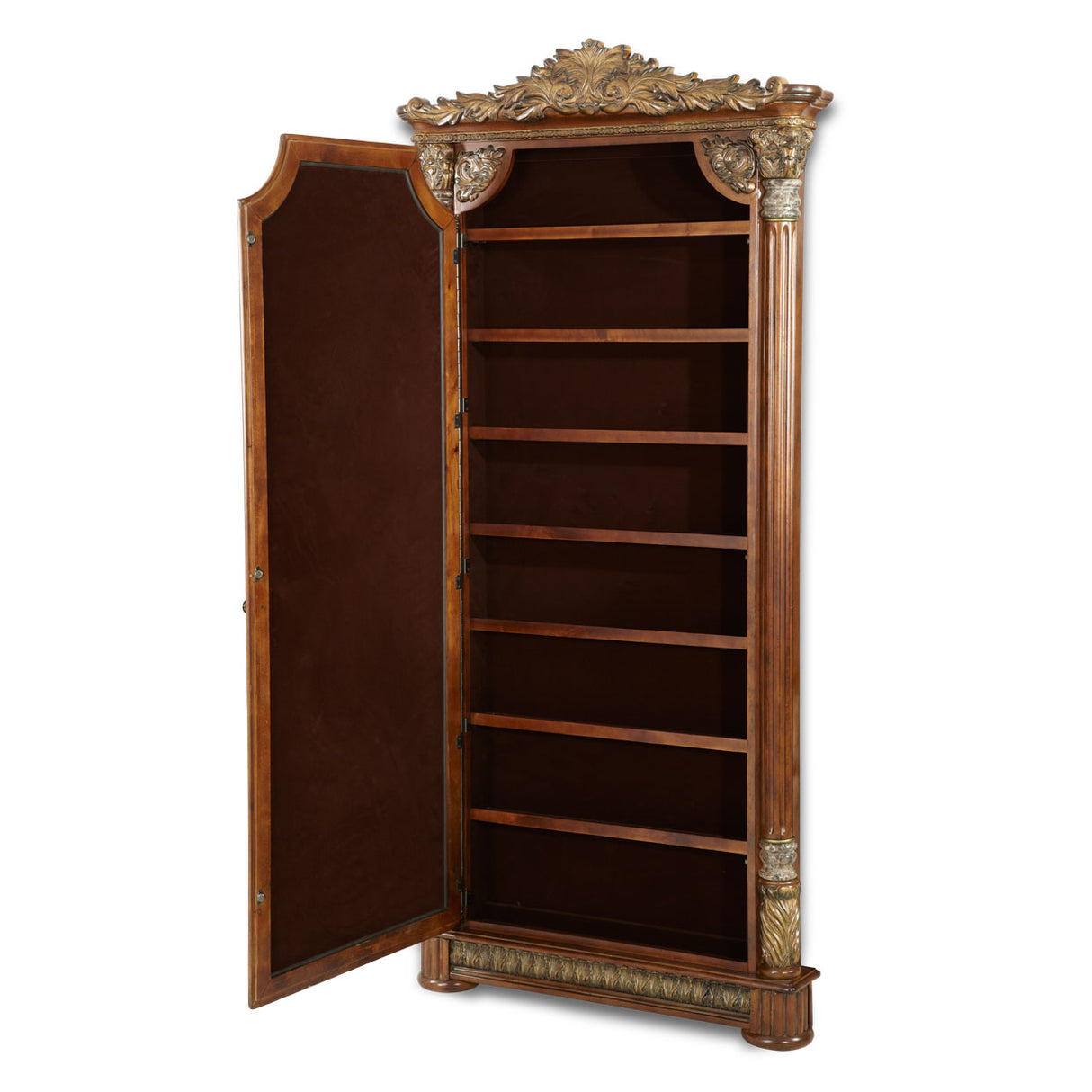 Villa Valencia Classic Chestnut Accent Floor Mirror from Michael Amini - Luna Furniture