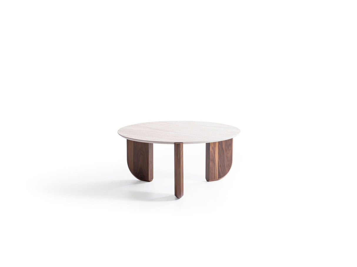 720 Walnut-Travertine 3 Pc Coffee Table Set from Nova Furniture - Luna Furniture