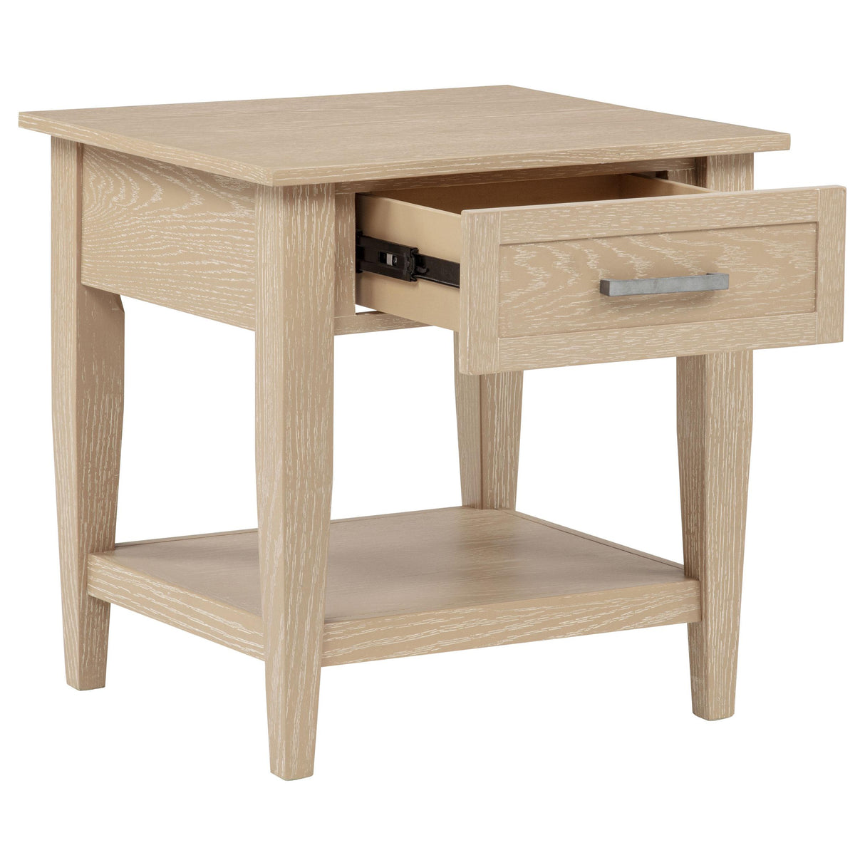 Lindenton Blonde 1-drawer Wood Occasional Side End Table from Coaster - Luna Furniture