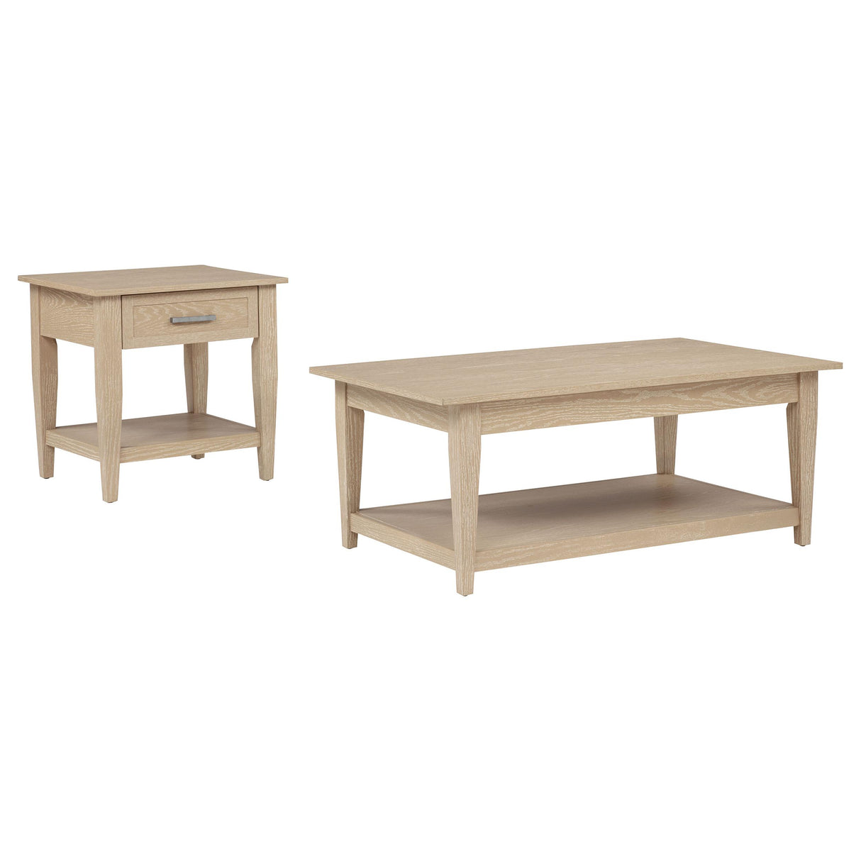 Lindenton Blonde 2-Piece Wood Lift-Top Coffee and End Table Set from Coaster - Luna Furniture