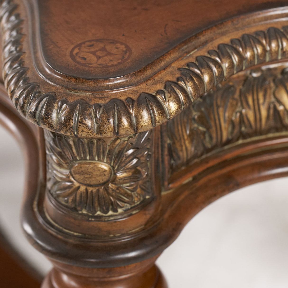 Villa Valencia Classic Chestnut Writing Desk from Michael Amini - Luna Furniture