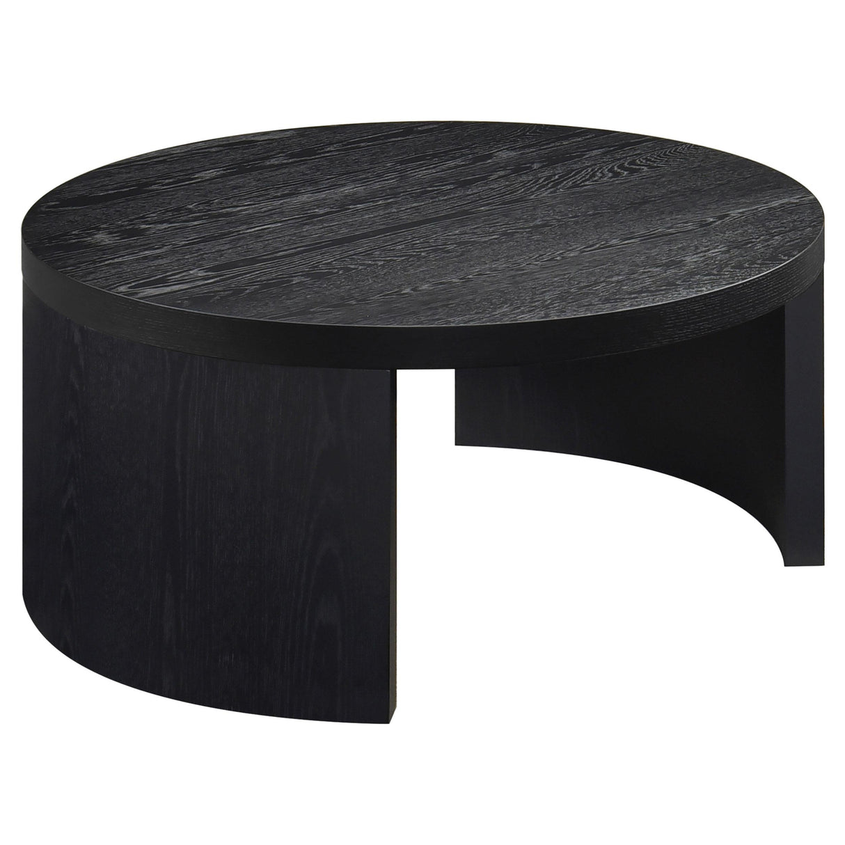 Sweeney Black 39-inch Round Wood Occasional Cocktail Coffee Table from Coaster - Luna Furniture