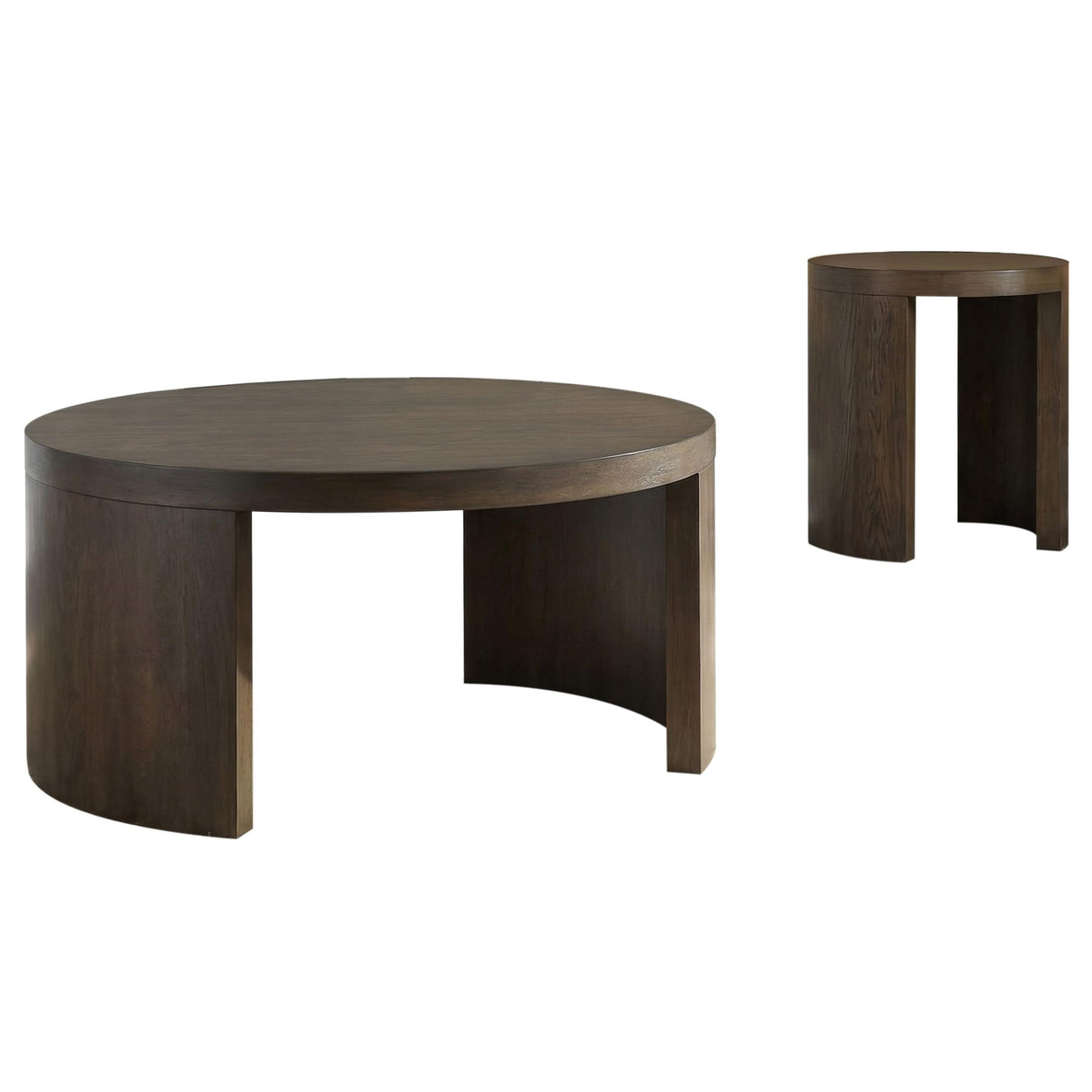 Sweeney Dark Walnut 2-Piece Coffee and End Occasional Table Set from Coaster - Luna Furniture