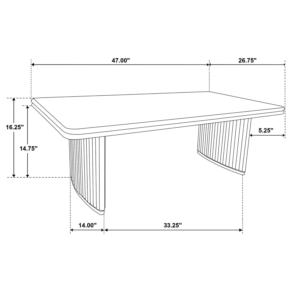 Adina Distressed Light Brown Rectangular Wood Coffee Table from Coaster - Luna Furniture