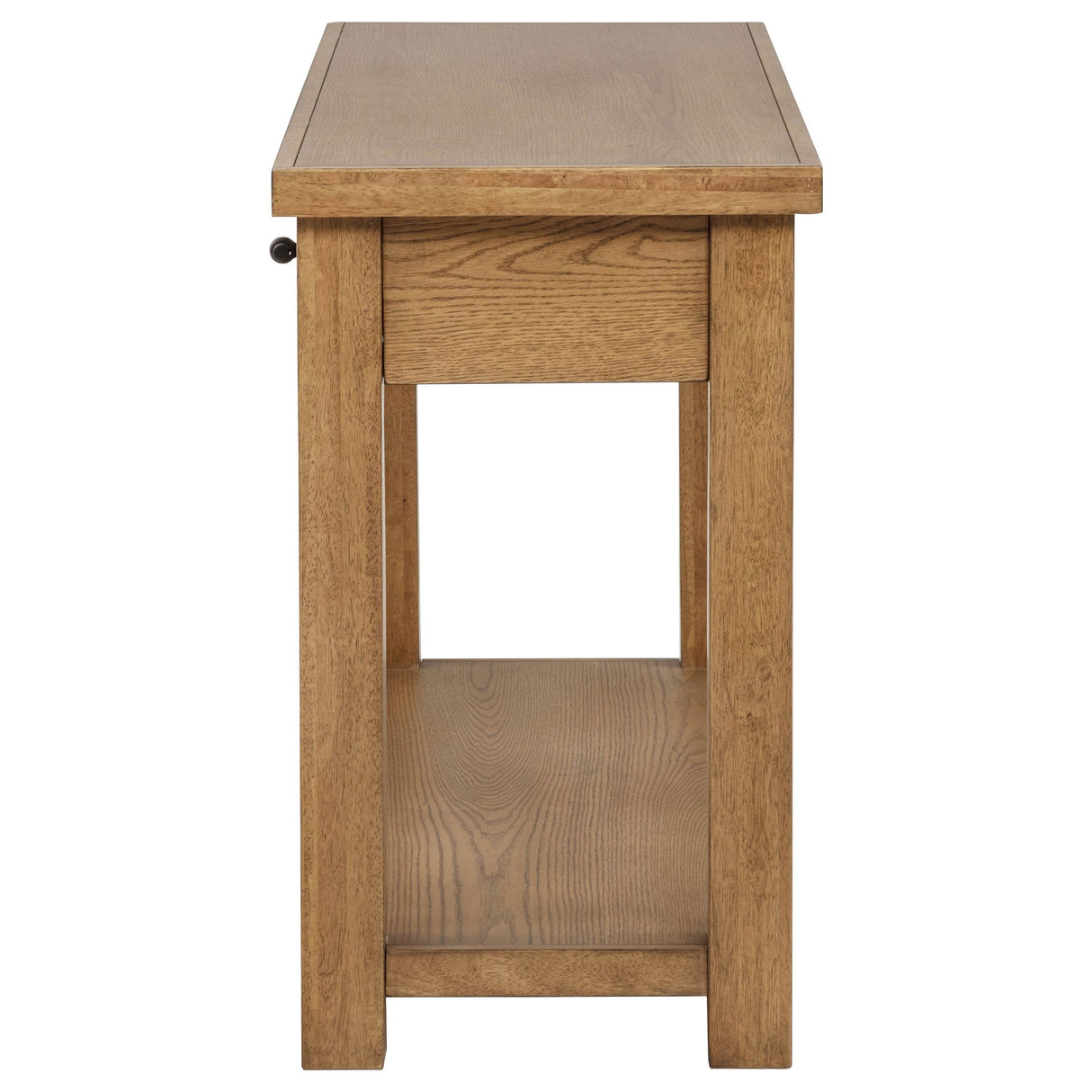 Beasley Golden Oak 2-Drawer Wood Console Table from Coaster - Luna Furniture