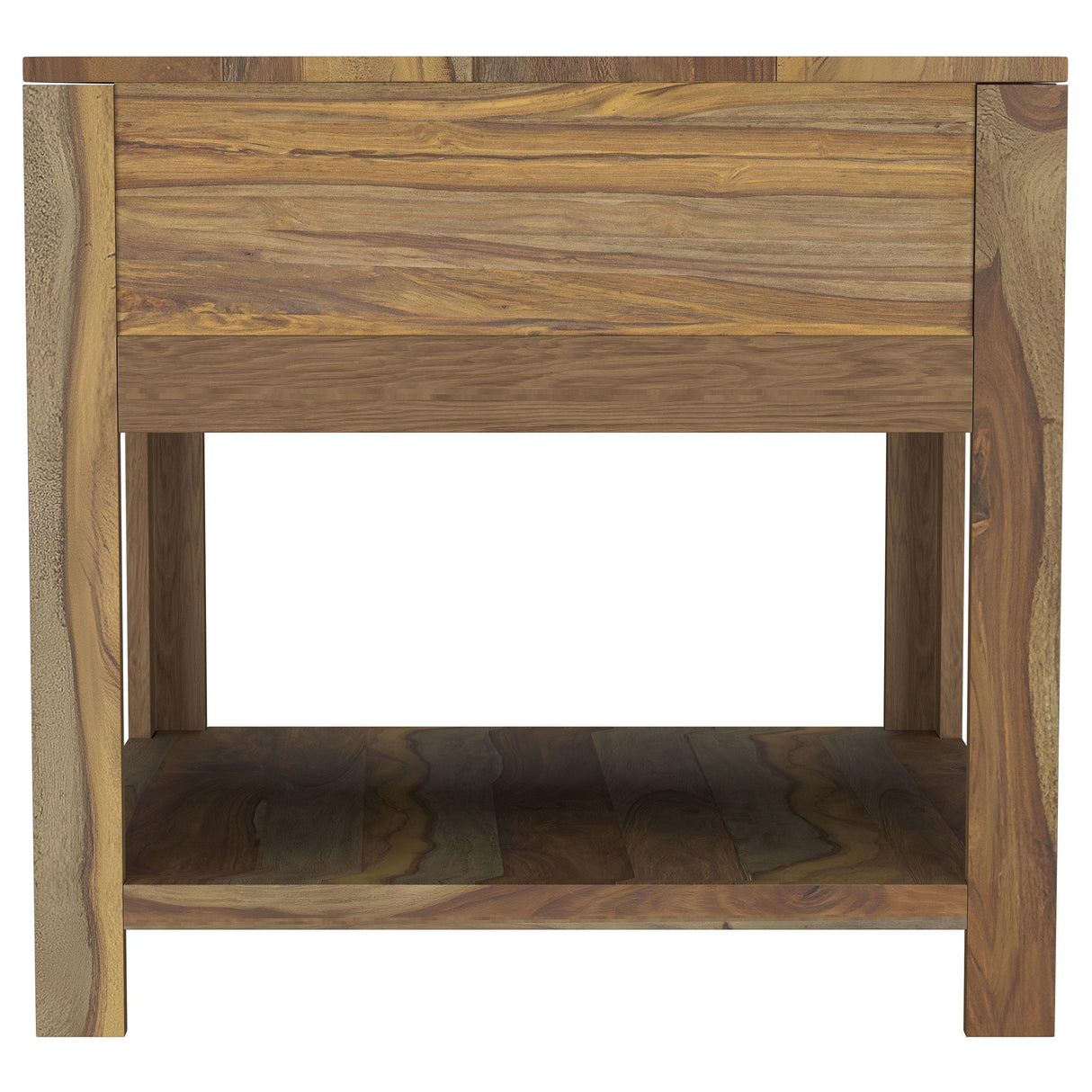 Esther Natural 1-Drawer Solid Wood Side End Table Sheesham from Coaster - Luna Furniture
