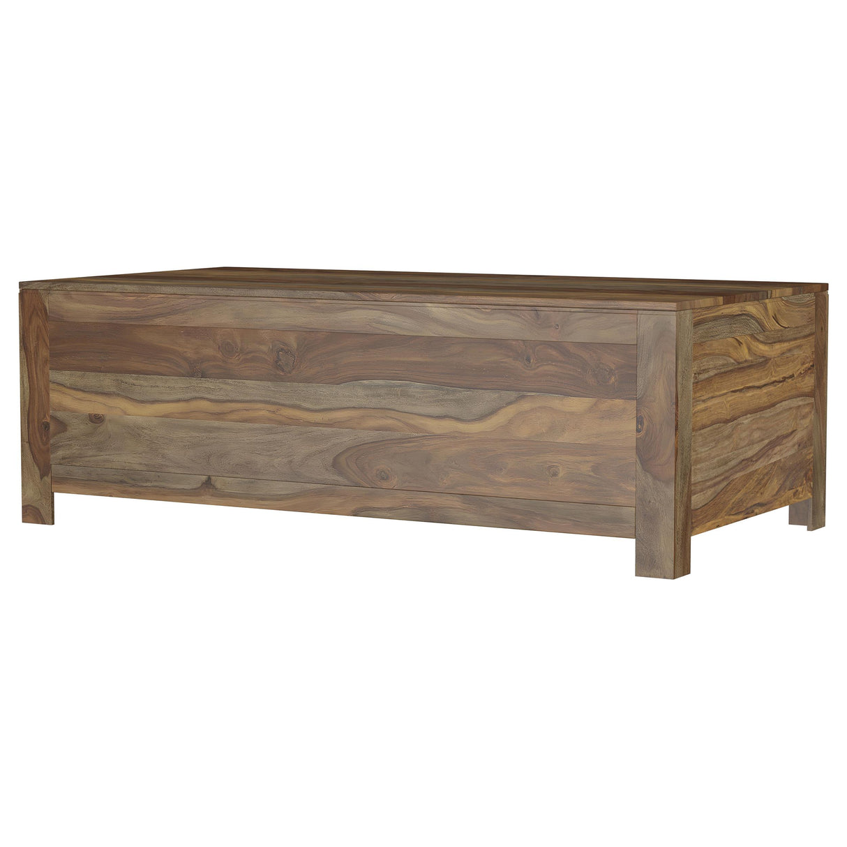 Esther Natural Sheesham 6-Drawer Storage Coffee Table from Coaster - Luna Furniture