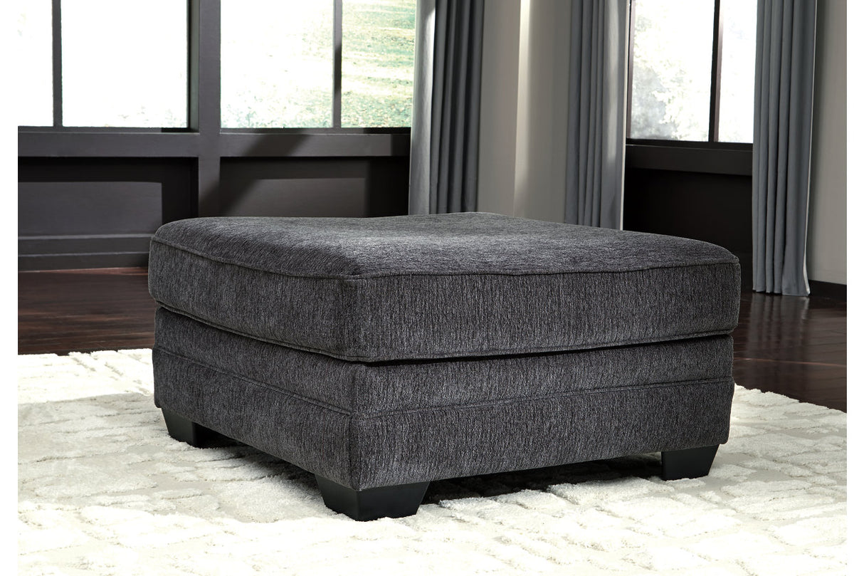 Tracling Slate 3-Piece Sectional with Ottoman from Ashley - Luna Furniture