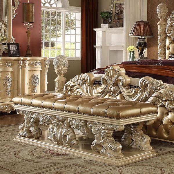 HD-7266 Bisque/Silver Highlighting Bench
