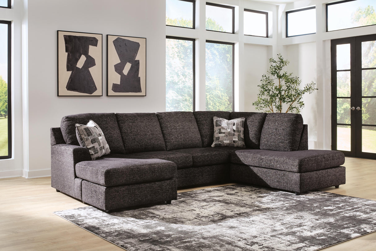 Lentiz Onyx 2-Piece Sectional with Chaise from Ashley - Luna Furniture