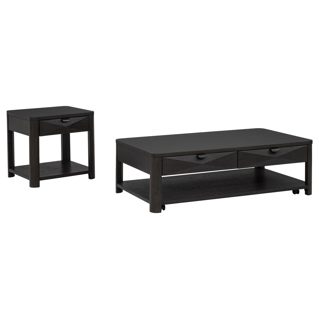 Marcelo Coffee 2-Piece Coffee Table Set with Storage from Coaster - Luna Furniture