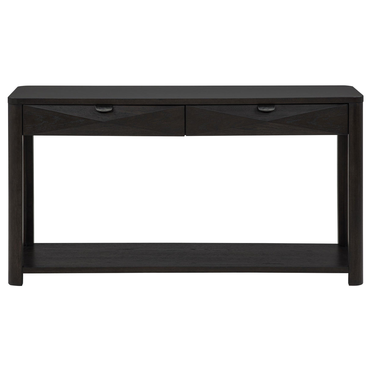 Marcelo Coffee Sofa Console Table with 2 Drawers and Shelf from Coaster - Luna Furniture