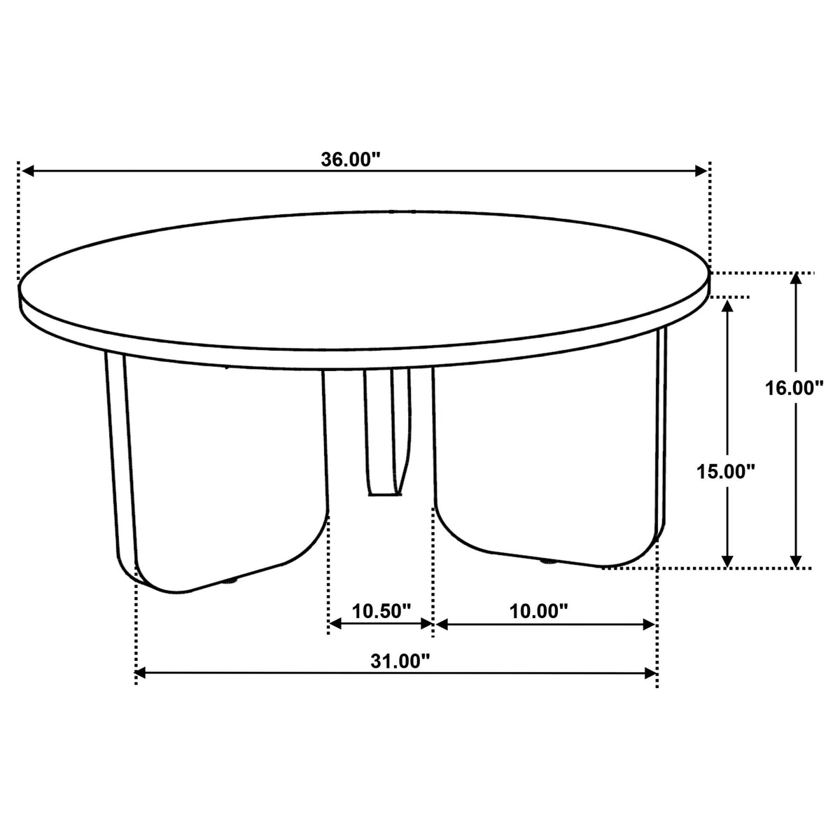 Dale Honey Mango 3-Piece Round Mango Wood Coffee and End Table Set from Coaster - Luna Furniture