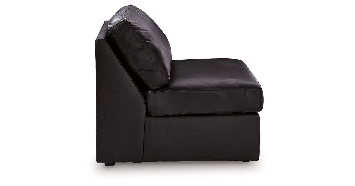 ModMax II Black Armless Chair from Ashley - Luna Furniture