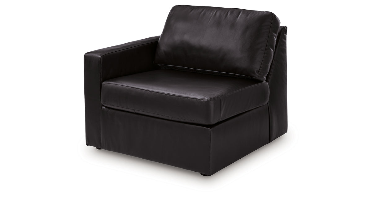 ModMax II Black Left-Arm Facing Corner Chair from Ashley - Luna Furniture