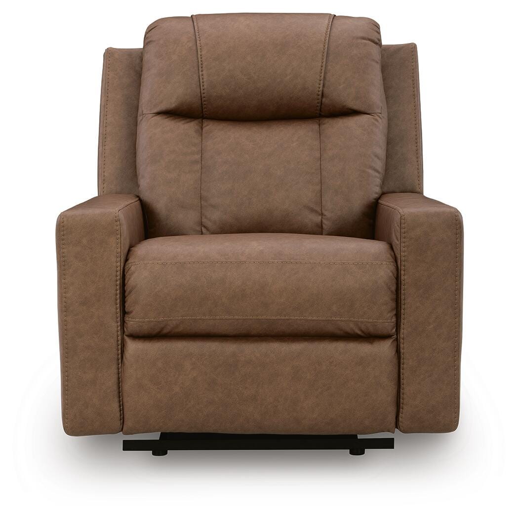 Mackmenville Caramel Reclining Sofa and Recliner from Ashley Furniture - Luna Furniture