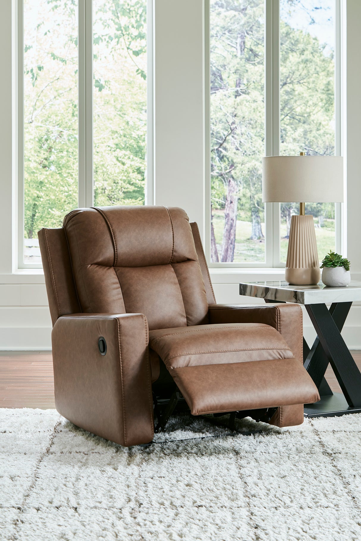 Mackmenville Caramel Reclining Living Room Set from Ashley Furniture - Luna Furniture