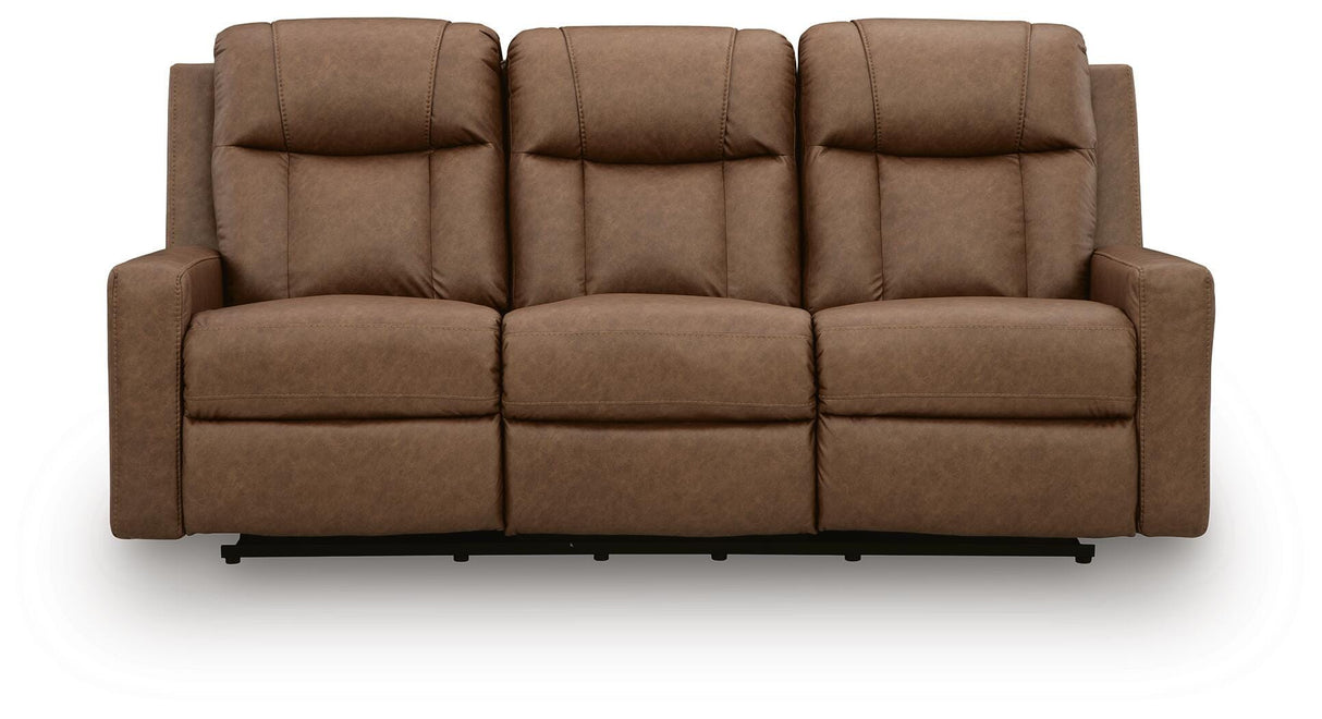 Mackmenville Caramel Reclining Sofa and Recliner from Ashley Furniture - Luna Furniture