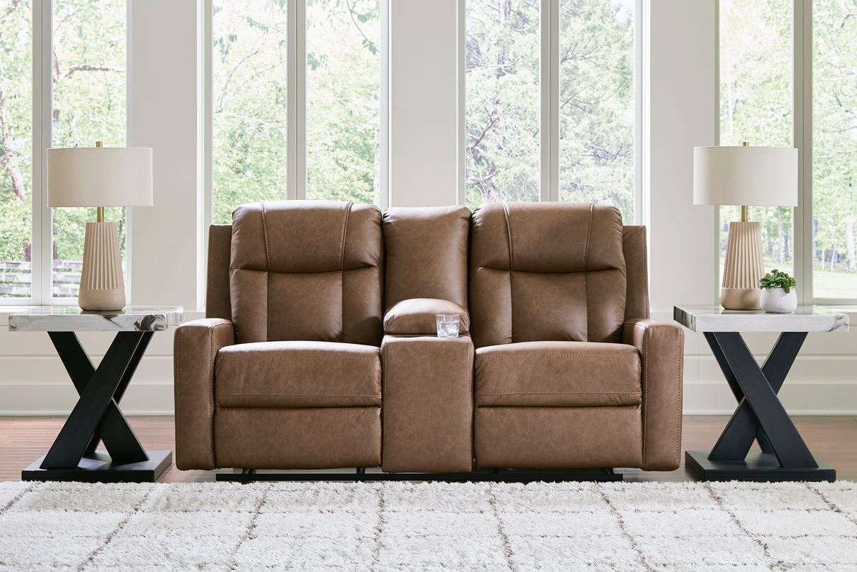 Mackmenville Caramel Reclining Living Room Set from Ashley Furniture - Luna Furniture