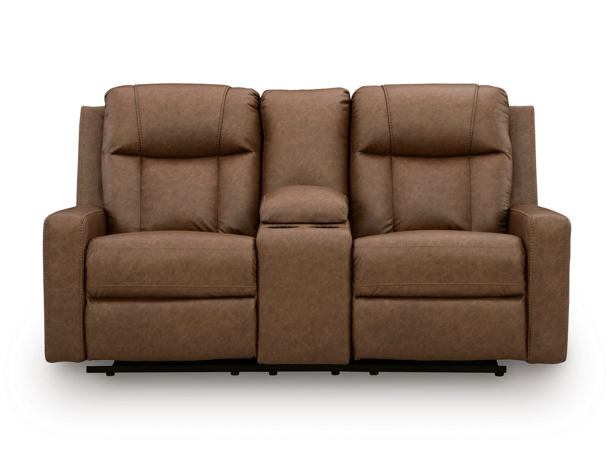 Mackmenville Caramel Reclining Living Room Set from Ashley Furniture - Luna Furniture