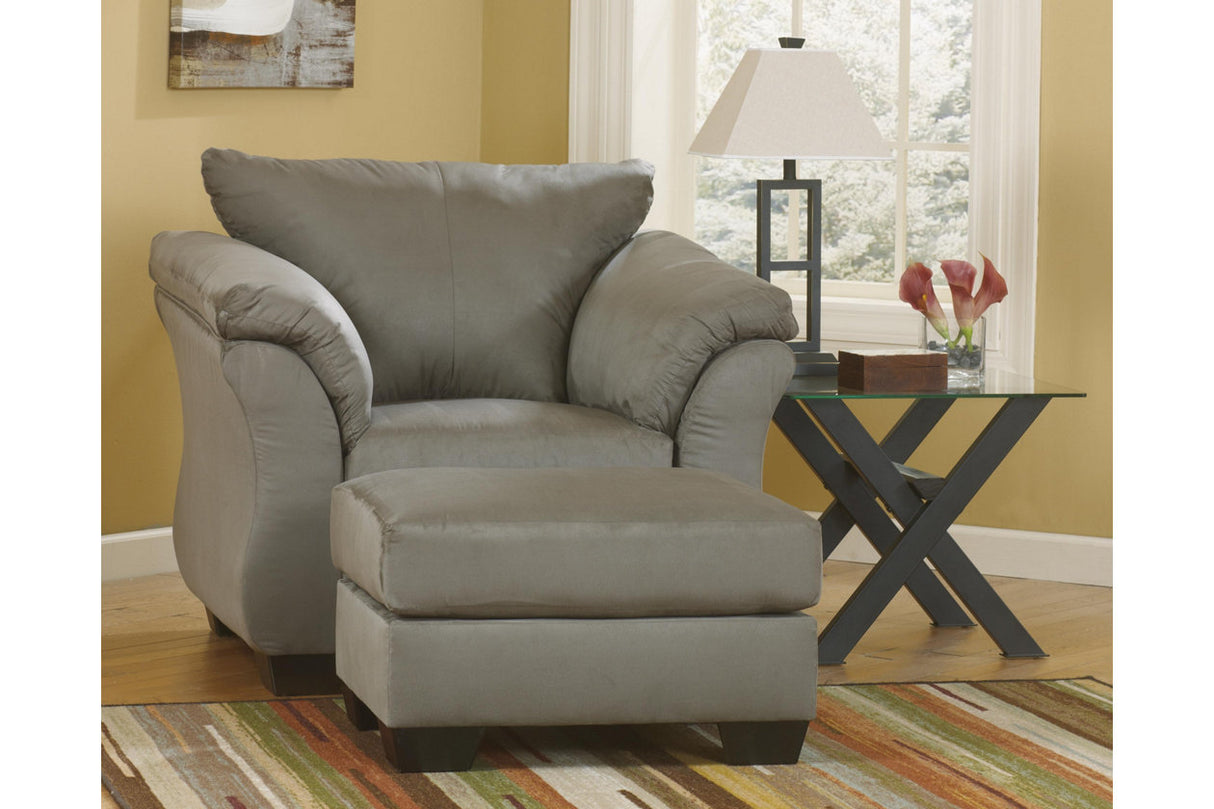 Darcy Cobblestone Sofa, Chair and Ottoman from Ashley - Luna Furniture