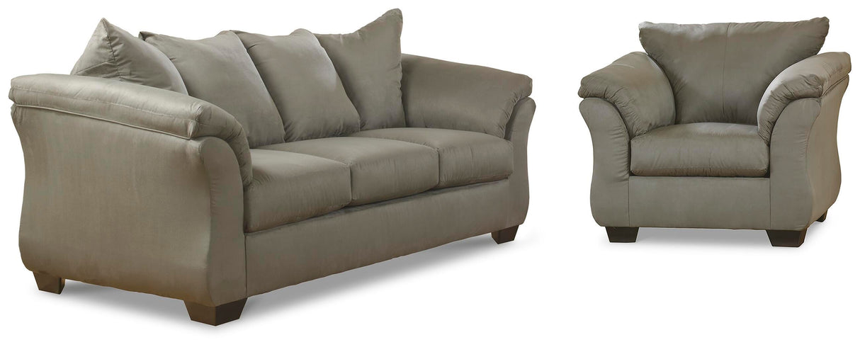 Darcy Cobblestone Sofa and Chair from Ashley Furniture - Luna Furniture