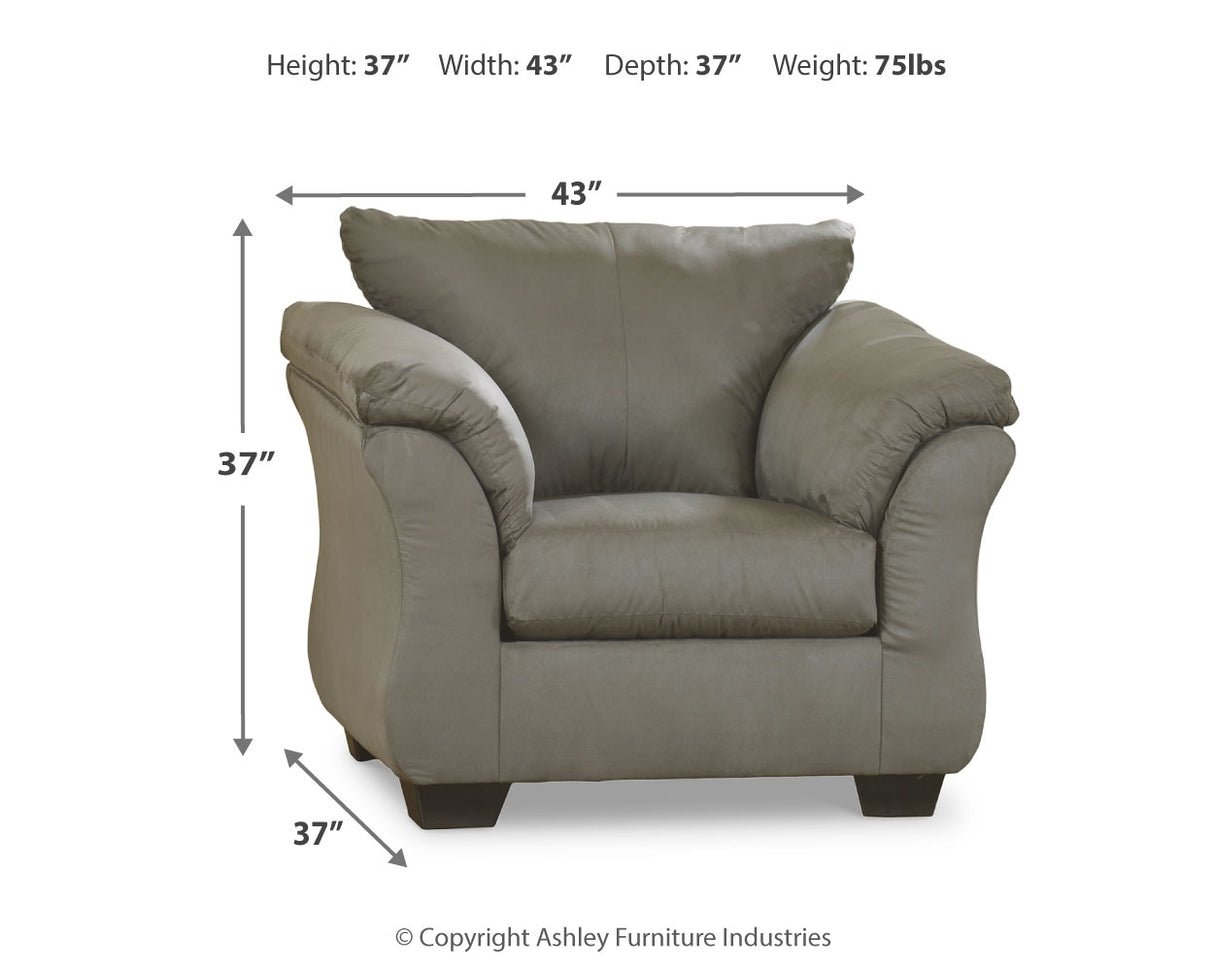 Darcy Cobblestone Sofa, Chair and Ottoman from Ashley - Luna Furniture