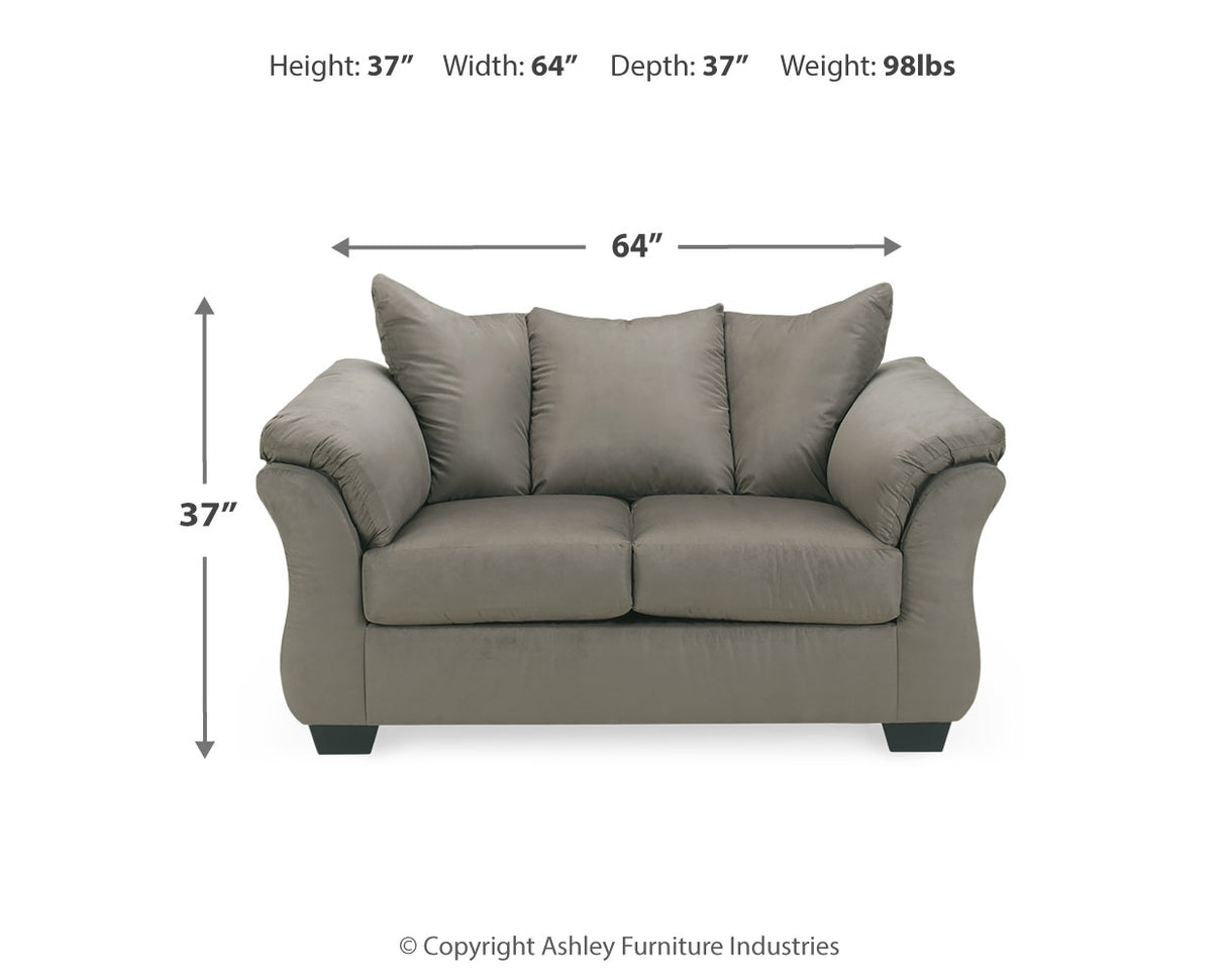 Darcy Cobblestone Sofa, Loveseat, Chair and Ottoman from Ashley - Luna Furniture