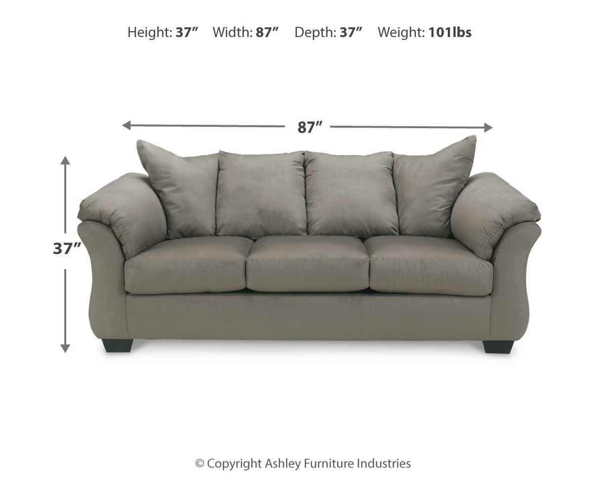 Darcy Cobblestone Sofa, Loveseat and Recliner from Ashley Furniture - Luna Furniture
