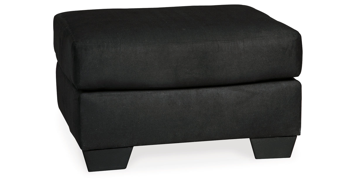 Darcy Sofa, Loveseat, Chair and Ottoman in Black from Ashley Furniture - Luna Furniture