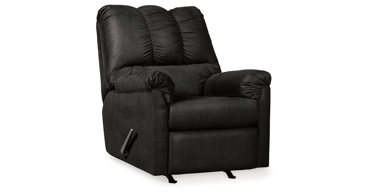 Darcy Sofa, Loveseat and Recliner in Black from Ashley Furniture - Luna Furniture