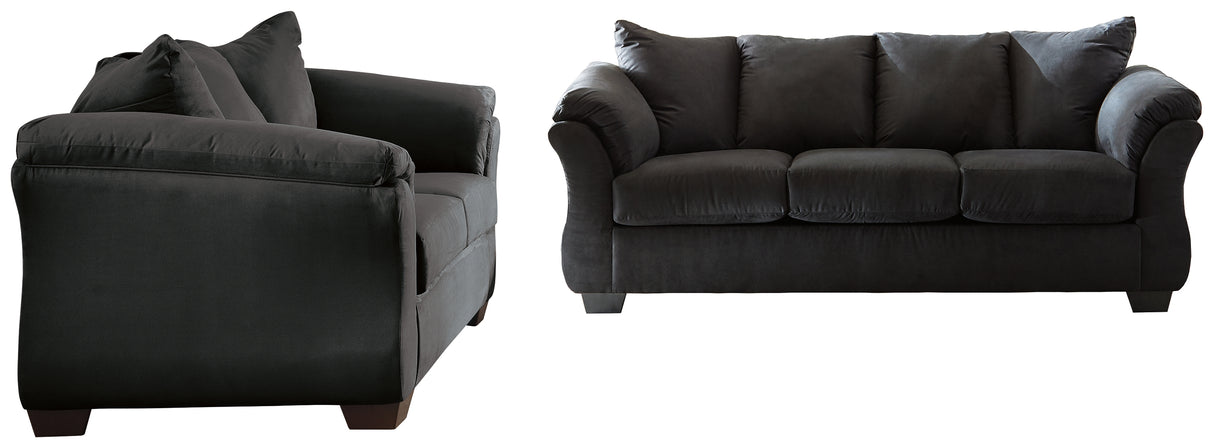 Darcy Black Sofa and Loveseat from Ashley Furniture - Luna Furniture