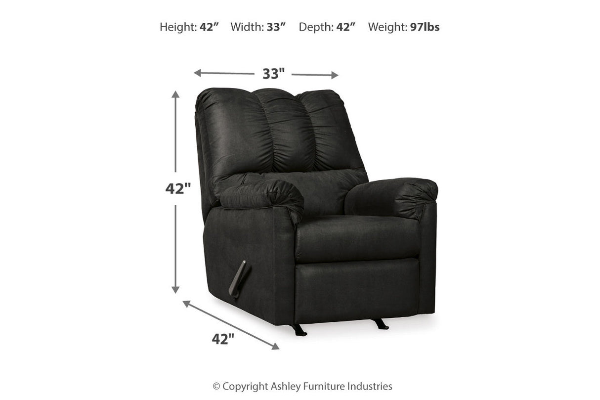 Darcy Black Sofa and Recliner from Ashley - Luna Furniture