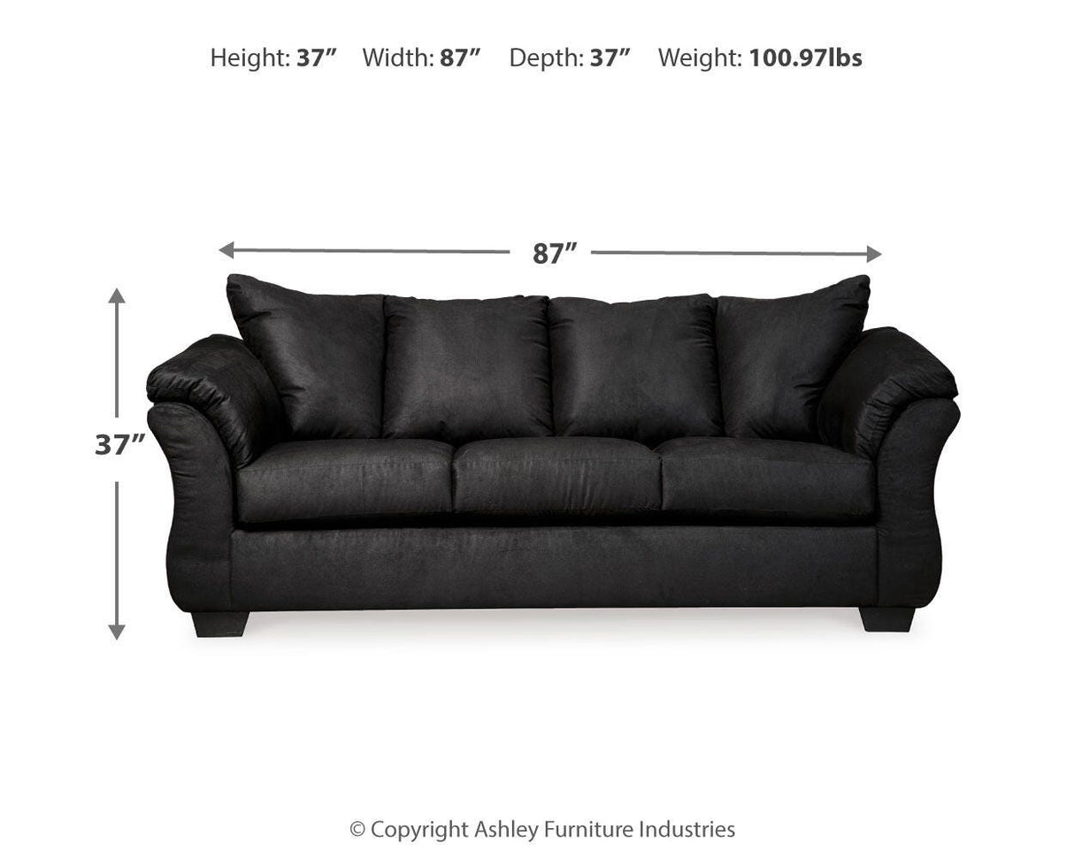 Darcy Black Sofa and Loveseat from Ashley Furniture - Luna Furniture