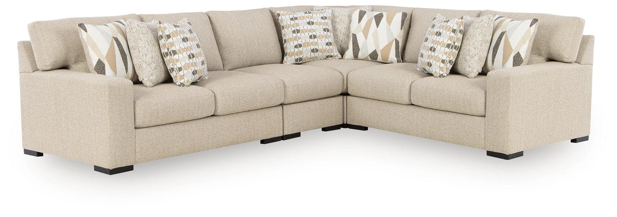 Laurelgrove Pebble 4-Piece Sectional from Ashley - Luna Furniture