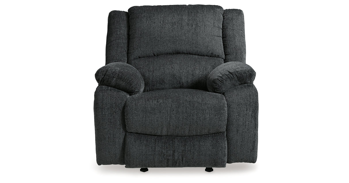 Draycoll Slate Reclining Loveseat with Console and Recliner from Ashley Furniture - Luna Furniture