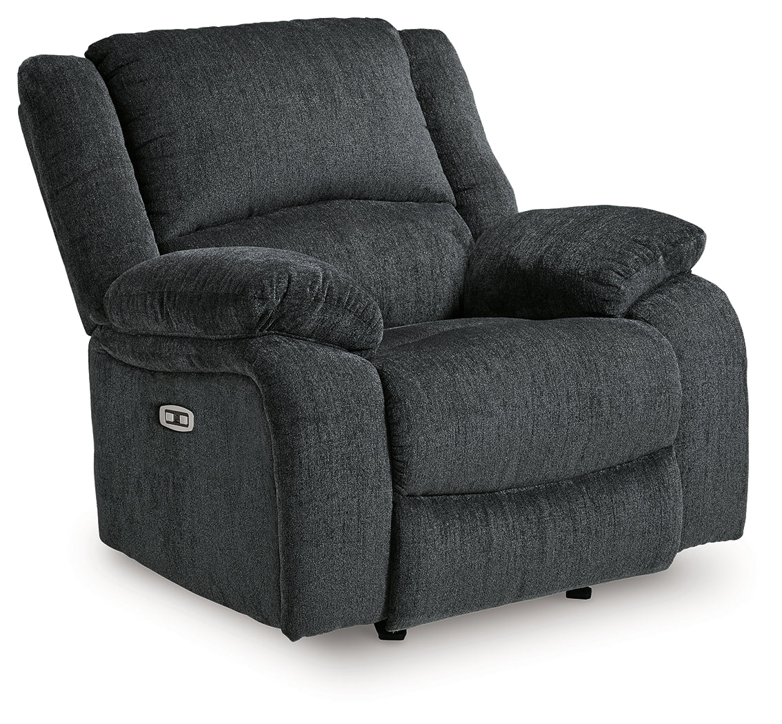 Draycoll Slate Power Reclining Sofa, Loveseat and Recliner from Ashley - Luna Furniture