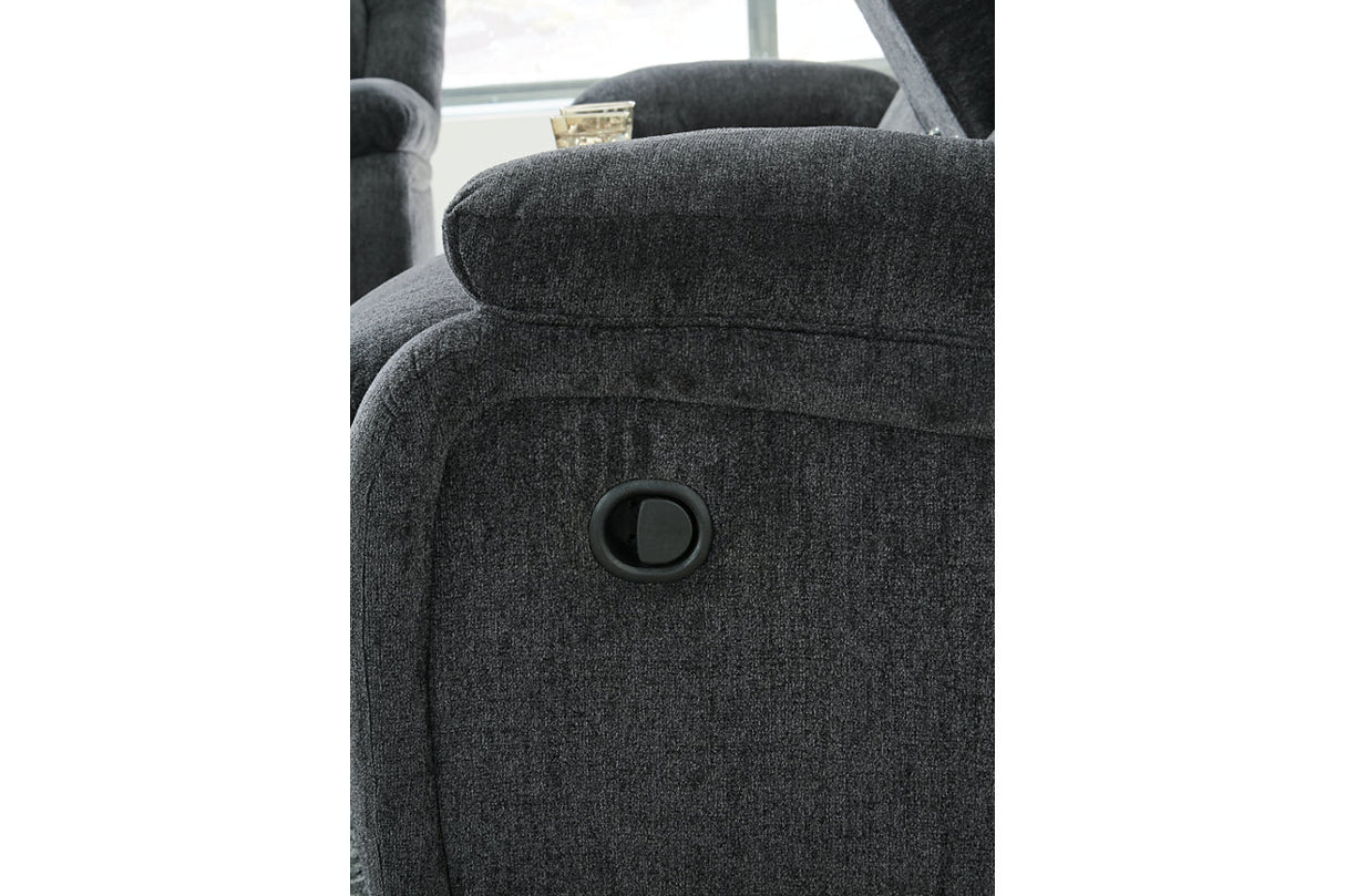 Draycoll Slate Power Reclining Sofa, Loveseat and Recliner from Ashley Furniture - Luna Furniture