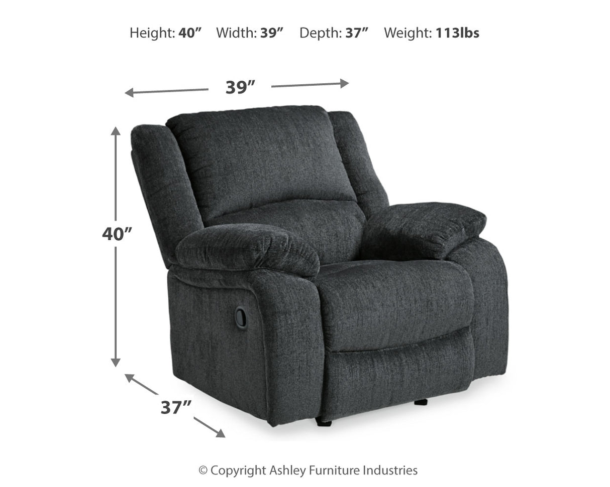 Draycoll Slate Reclining Sofa and Recliner from Ashley - Luna Furniture