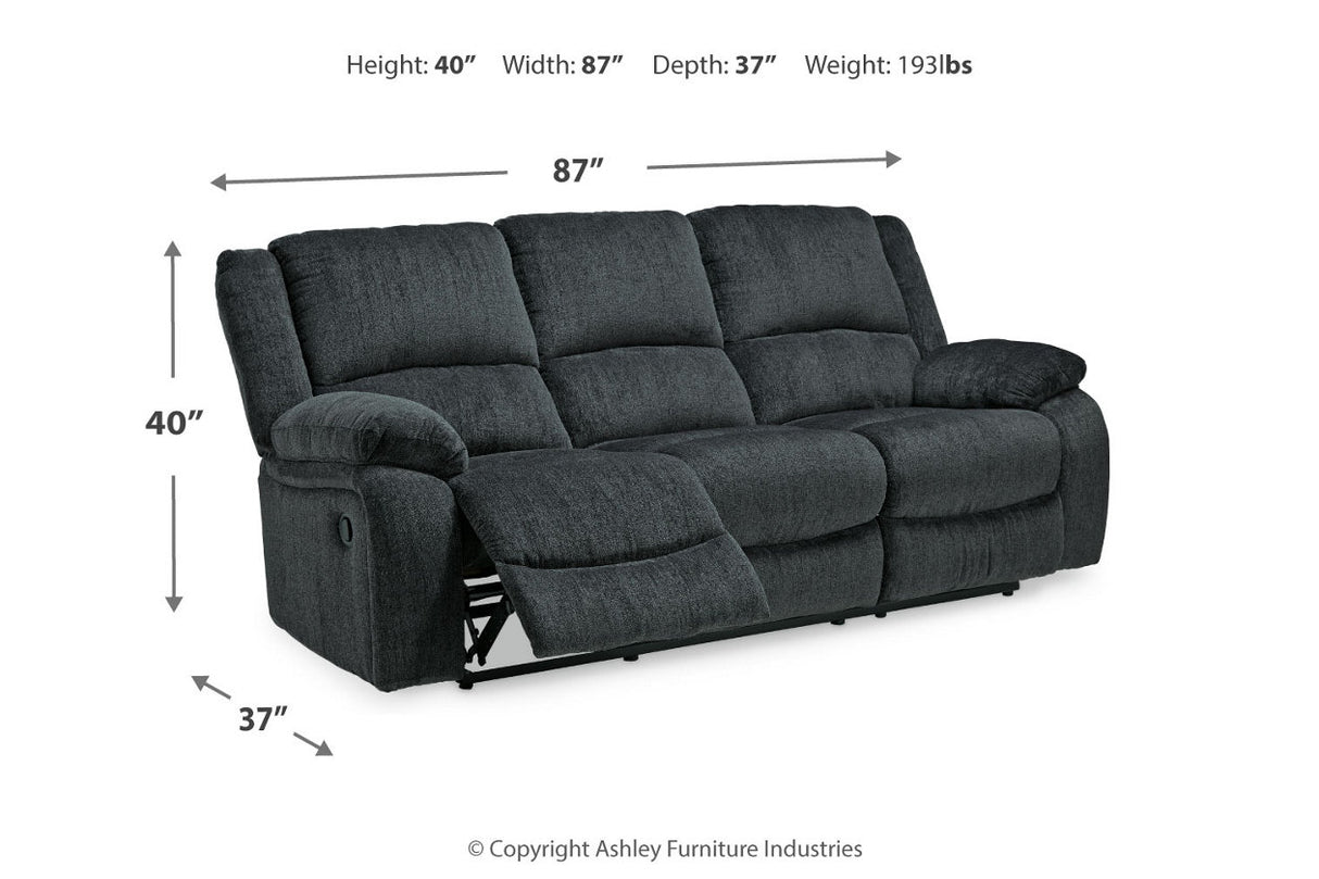 Draycoll Slate Reclining Sofa and Recliner from Ashley - Luna Furniture