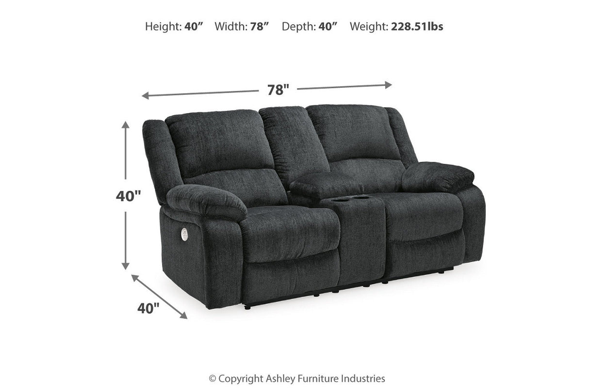 Draycoll 2 Power Reclining Loveseats and Recliner from Ashley - Luna Furniture