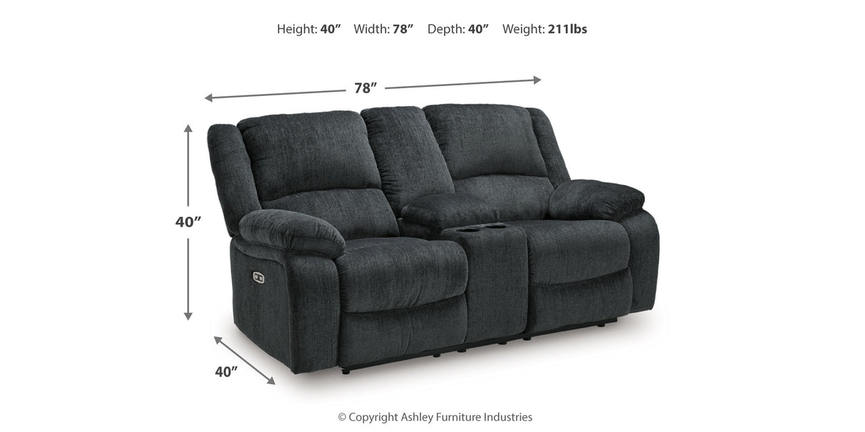 Draycoll 2 Power Reclining Loveseats and Recliner from Ashley Furniture - Luna Furniture