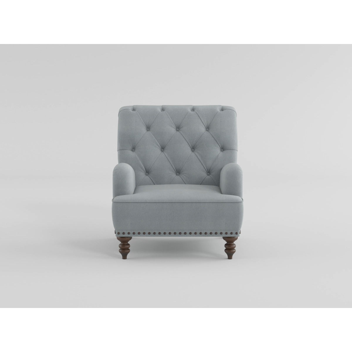 Holland Park Dark Blue Velvet Accent Chair from Homelegance - Luna Furniture