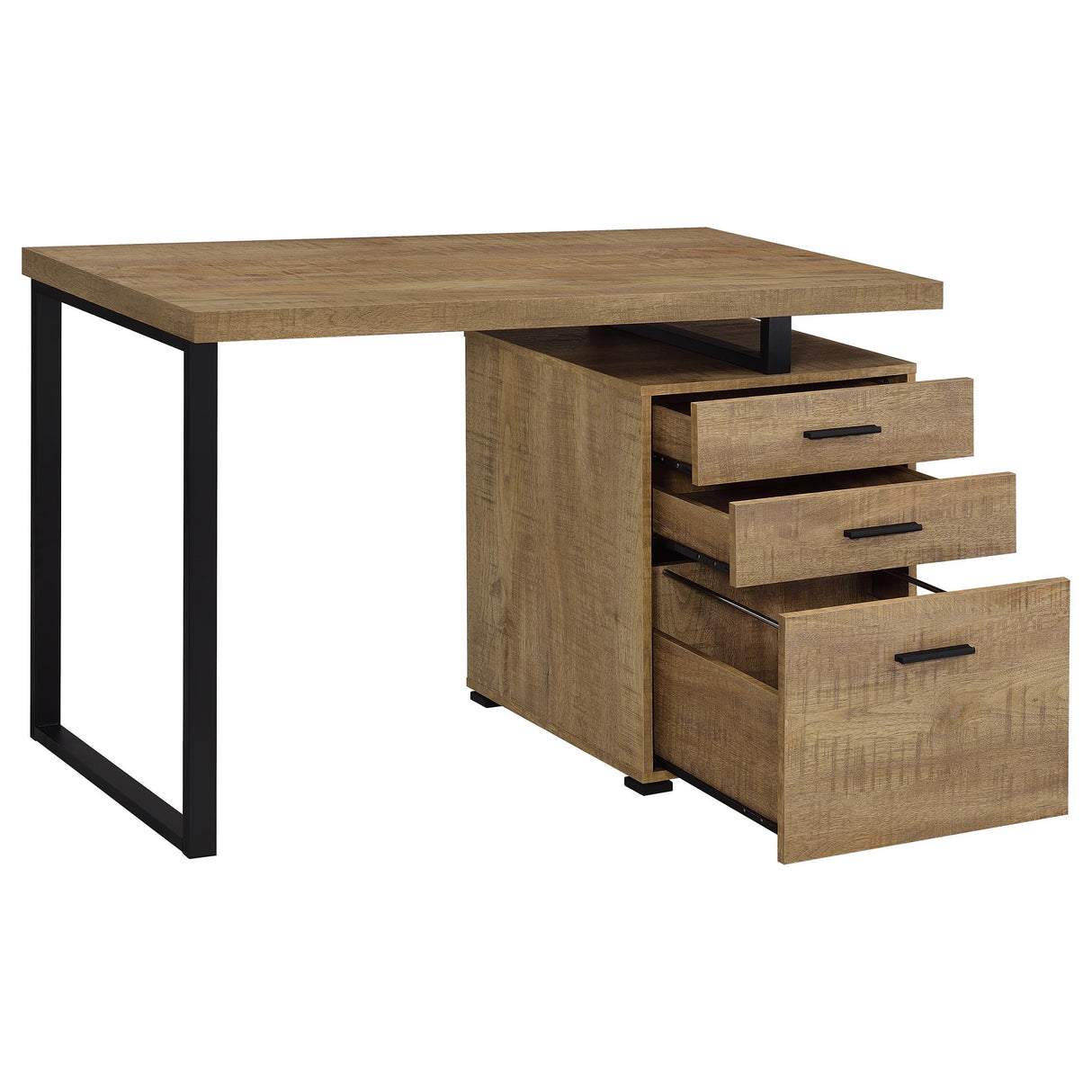 Brennan Mango 47-inch 3-drawer Office Computer Desk from Coaster - Luna Furniture