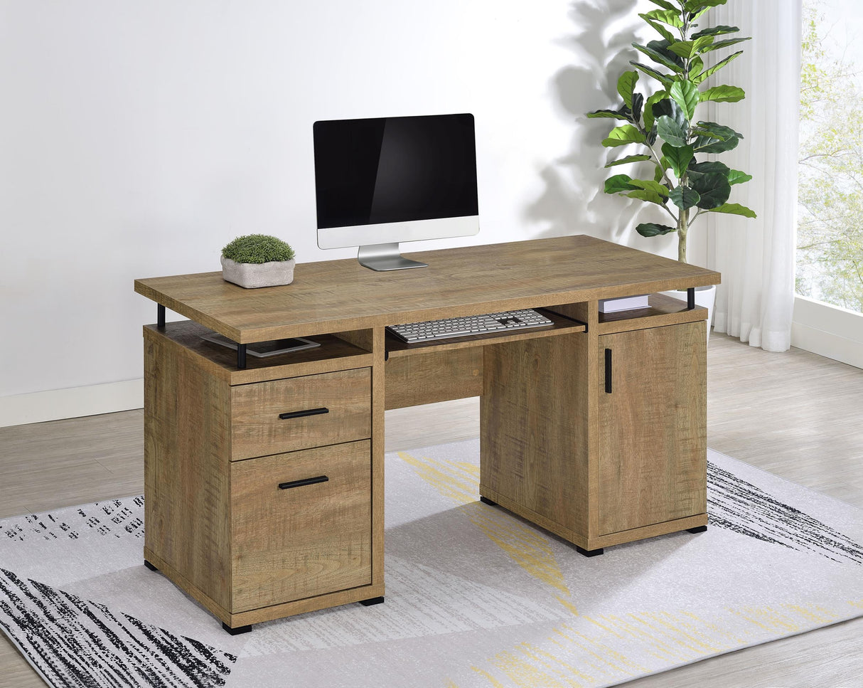 Tracy Mango 55-inch 2-drawer Office Computer Desk from Coaster - Luna Furniture