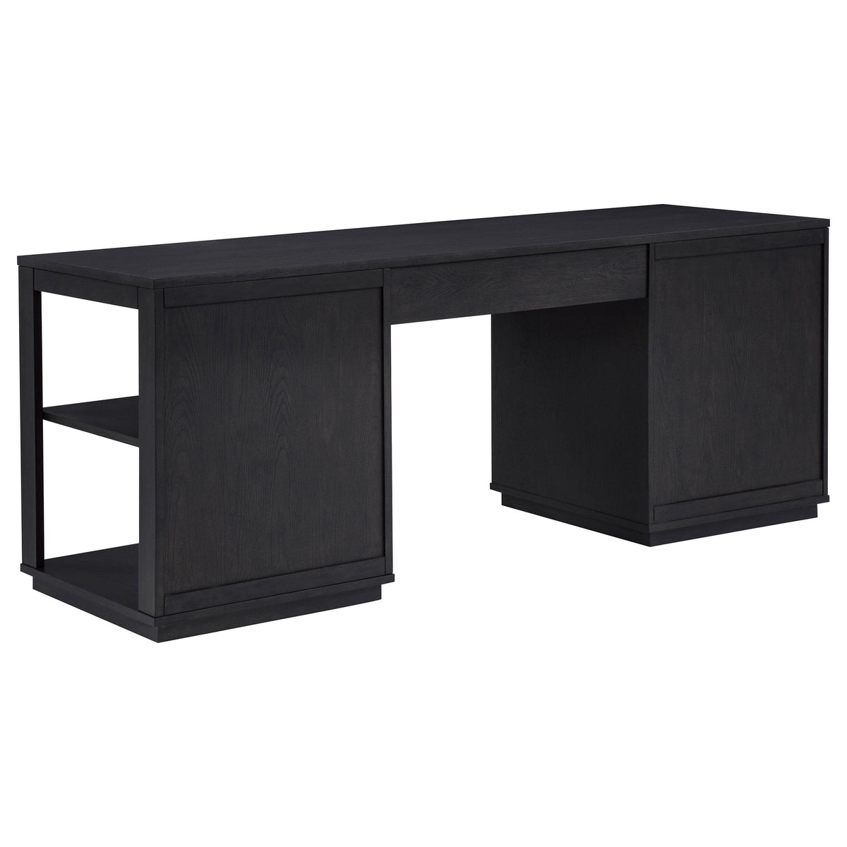 Harkes Coffee Bean 75-inch 3-drawer Computer Desk with Adjustable Shelf from Coaster - Luna Furniture