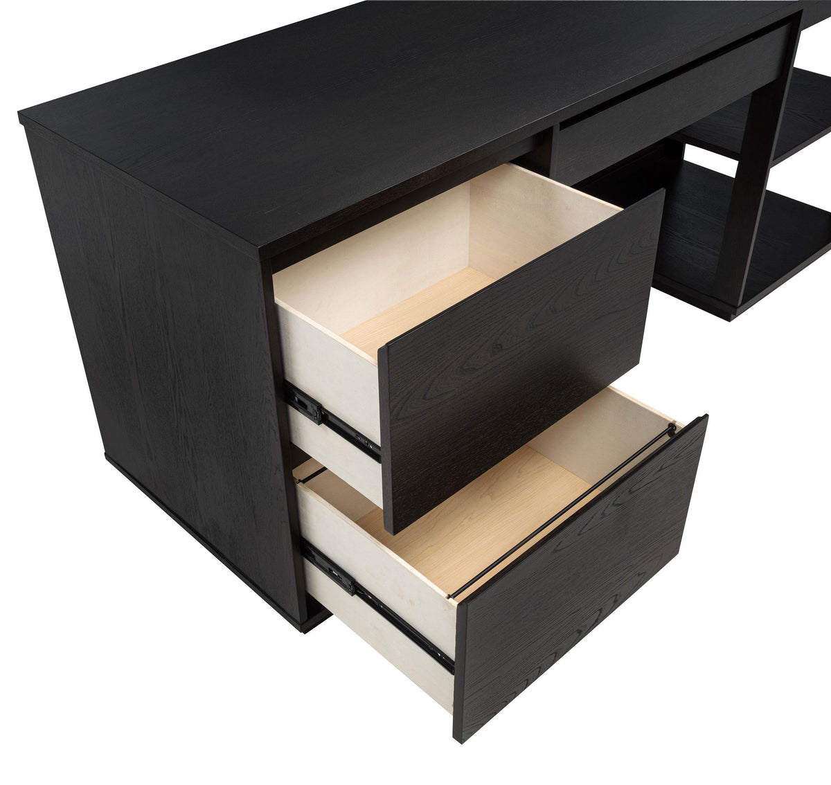 Harkes Coffee Bean 75-inch 3-drawer Computer Desk with Adjustable Shelf from Coaster - Luna Furniture