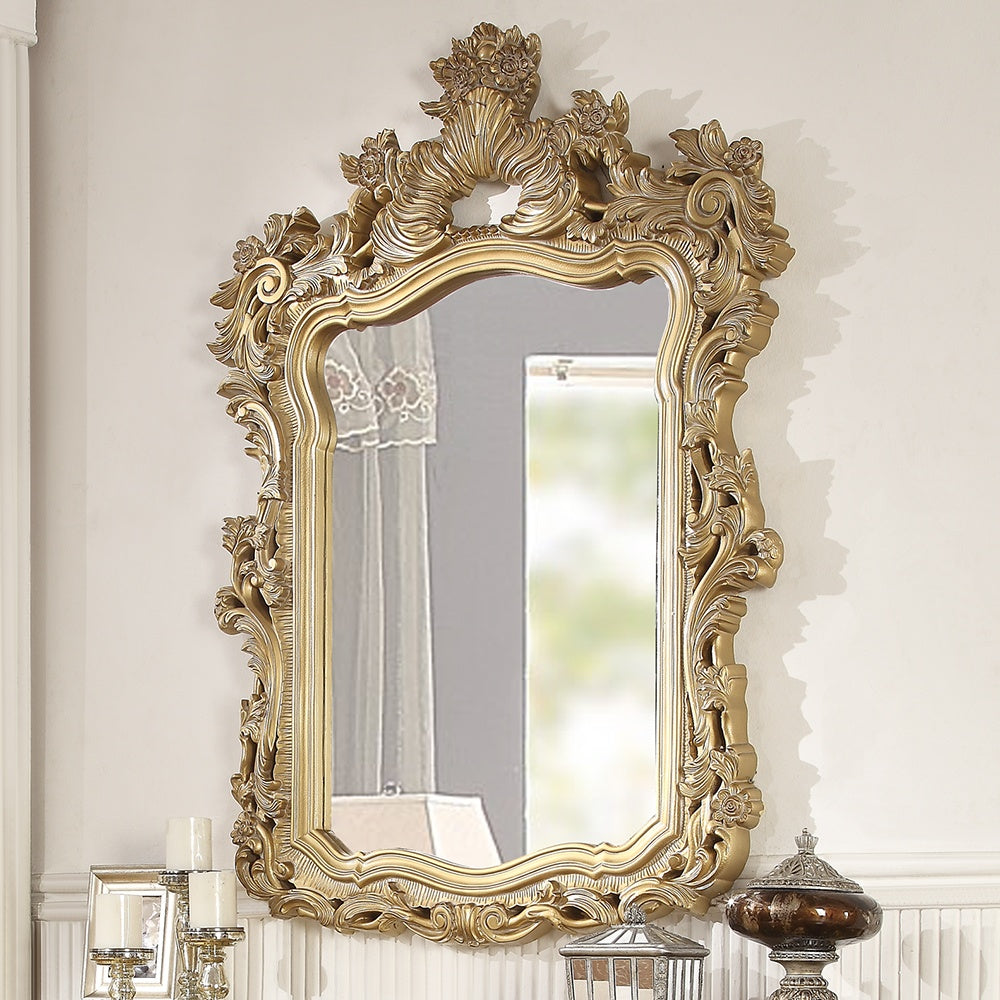 HD-8016 Metallic Bright Gold Mirror from Homey Design - Luna Furniture