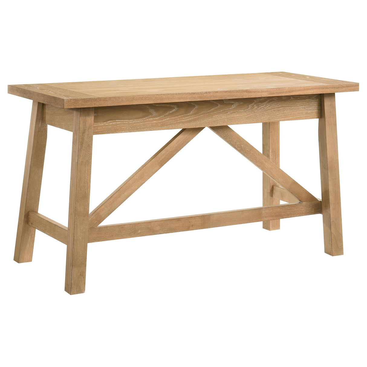 Fabian Distressed Light Brown 54-inch 2-drawer Computer Writing Desk from Coaster - Luna Furniture
